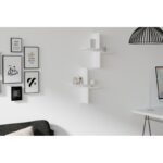 Ράφι τοίχου Face άσπρη μελαμίνη 28 2x19 6x31 8cm ed3317 - Image 5