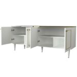 Μπουφέ Ravenna άσπρο Χρυσό Μαύρο 180x44 8x76cm ed332 - Image 4