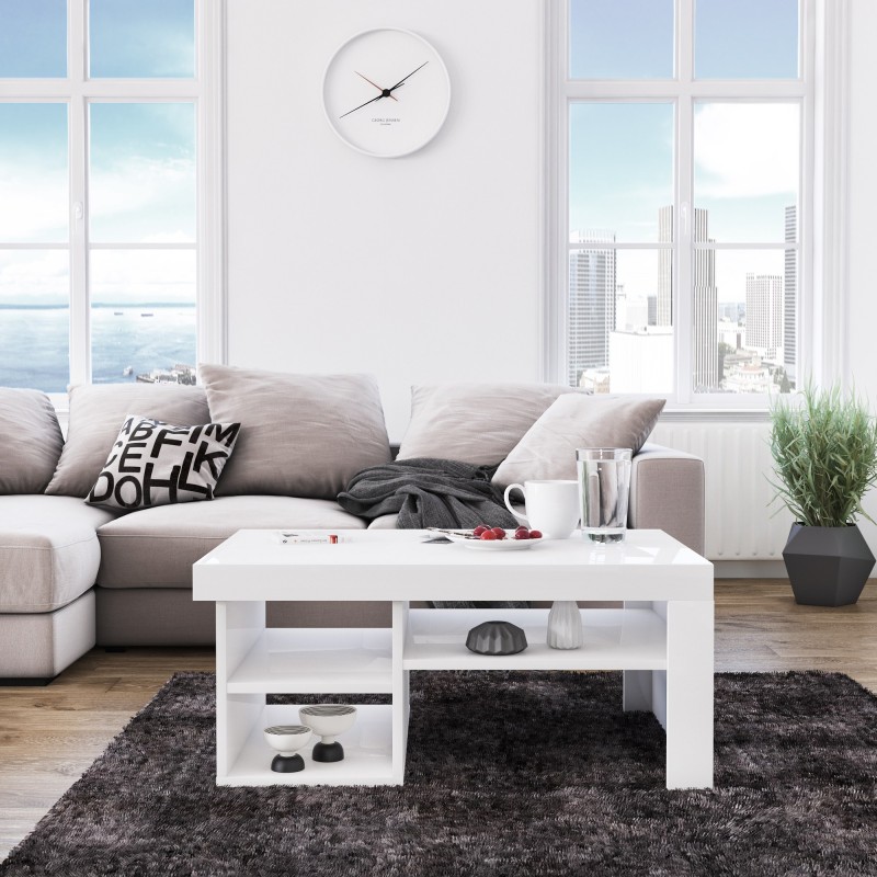 3337_0-800x800 Τραπέζι σαλονιού Reeta άσπρο μελαμίνη 92x63 6x40εκ ed3337 - Image 1