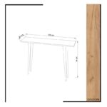 Κονσόλα Desidero δρυς μελαμίνη 100x30x74εκ ed3343 - Image 2