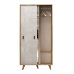 Ντουλάπα Rana δρυς μελαμίνη 100x60x190εκ ed3346 - Image 5