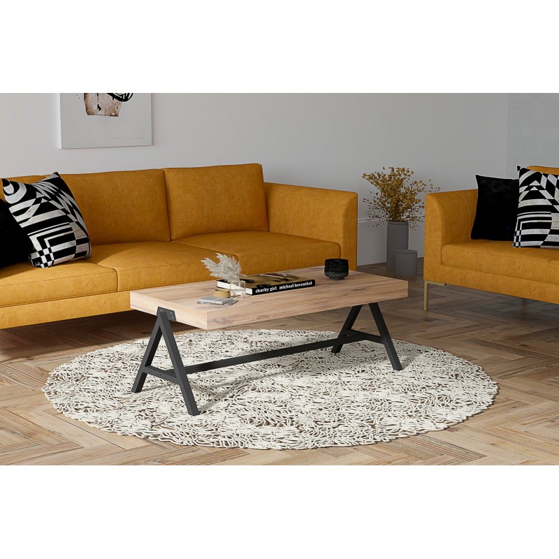 3373_0-800x800 Τραπέζι σαλονιού Room Atlantic Pine μεταλλικός σκελετός 105x53x48εκ ed3373 - Image 1