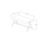 Τραπέζι σαλονιού Room Atlantic Pine μεταλλικός σκελετός 105x53x48εκ ed3373 - Image 2