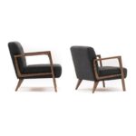 Πολυθρόνα Caesar γκρι χρώμα ξύλο 69x80x83cm ed3377 - Image 3