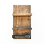 Ράφι μπάνιου ξύλινο 35x18x12cm ed3385 - Image 2