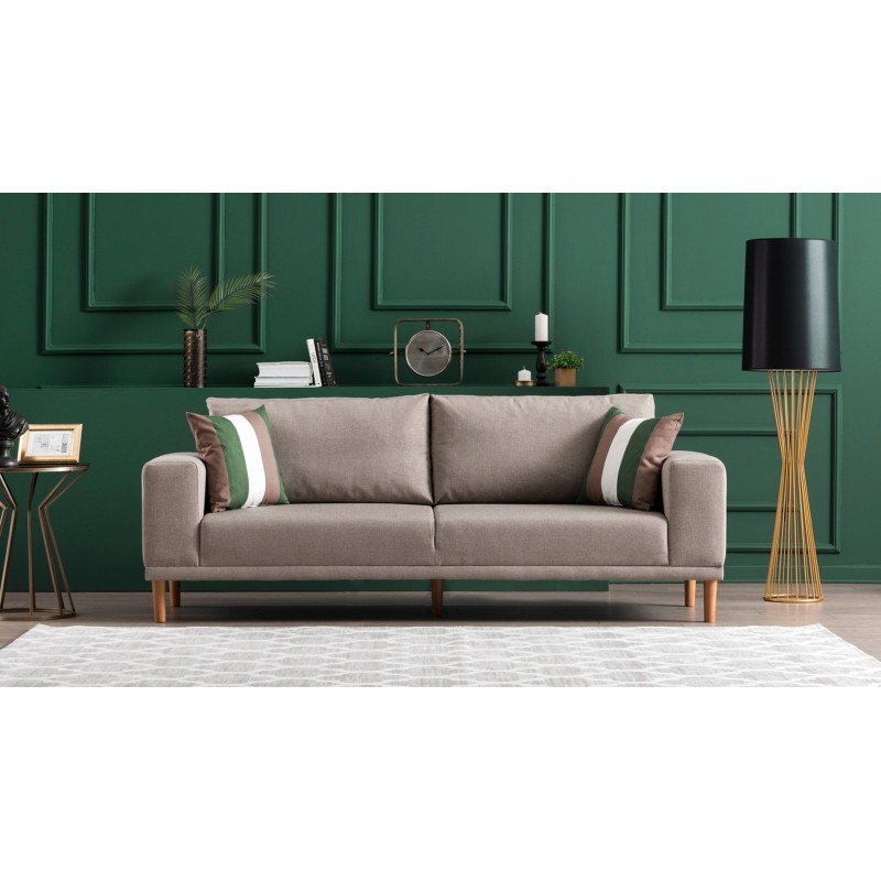 3389_0-800x800 Καναπές τριθέσιος Franz κρεμ 220x82x87cm ed3389 - Image 1