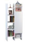 Βιβλιοθήκη Adaline άσπρο μελαμίνη 55 2x25x130εκ ed3409 - Image 3