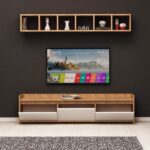 Έπιπλο τηλεόρασης Leija 150x35x45cm μελαμίνη ed3410 - Image 4