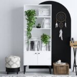 Βιβλιοθήκη Spica άσπρο μελαμίνη 60x30x175εκ ed3423 - Image 4