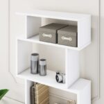 Βιβλιοθήκη Piramide άσπρο μελαμίνη 60x22x160εκ ed3427 - Image 3