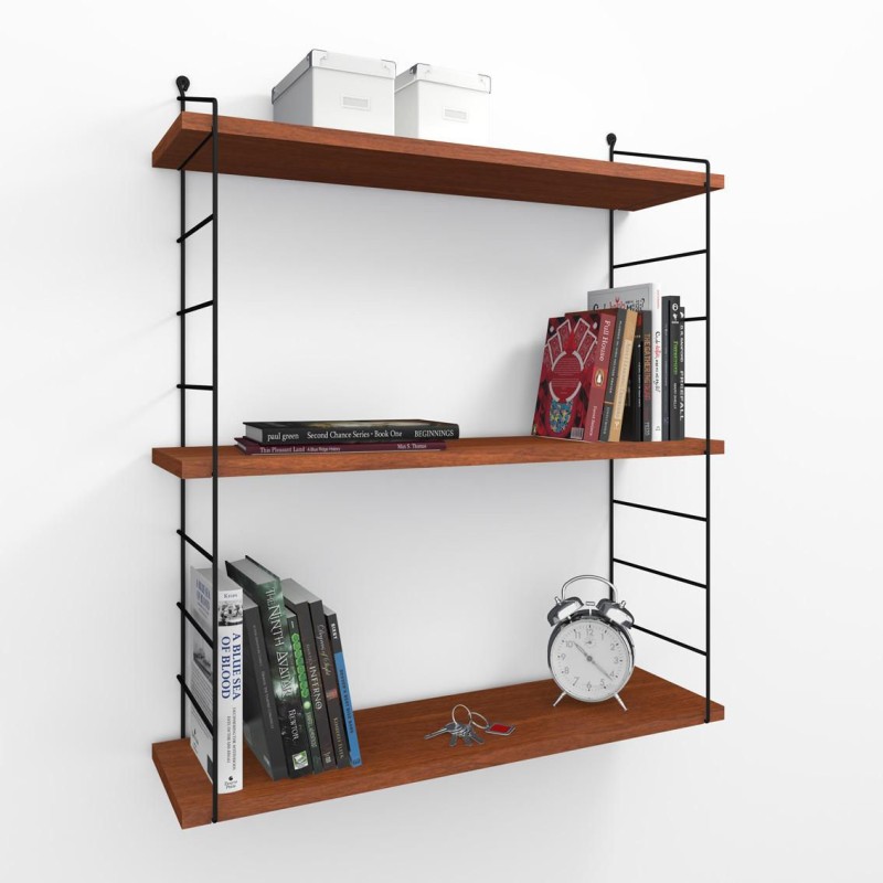 3429_0-800x800 Ράφι τοίχου Armoni καρυδί μελαμίνη 72x85x20cm ed3429 - Image 1