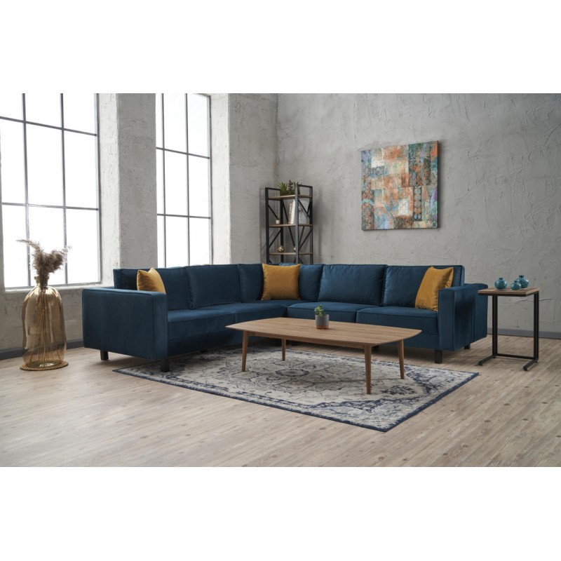 3431_0-800x800 Γωνιακός καναπές Kale velvet λαδί 258x258x83cm ed3431 - Image 1