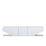 Έπιπλο τηλεόρασης Diamantino λευκό μοριοσανίδα με επικάλυψη μελαμίνης 180x30x40cm ed343 - Image 5