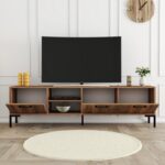 Έπιπλο τηλεόρασης Dafni καρυδί150x34x52cm ed3455 - Image 4