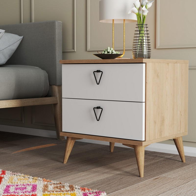 3477_0-800x800 Κομοδίνο Grande 52x45x55 1cm μελαμίνη ed3477 - Image 1