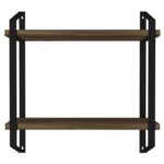 Ραφιέρα Arno καρυδί μαύρο μελαμίνη μεταλλικός σκελετός 45x14 5x47εκ ed3479 - Image 3