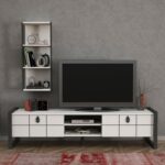 Έπιπλο tv Firma 184 5x34x45cm μελαμίνη μέταλλο ed3484