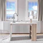 Γραφείο Montone λευκό sonoma χρώμα 112x60x75cm μελαμίνη ed3498