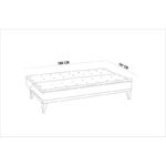 Καναπές τριθέσιος Fiona πράσινο χρώμα 180x80x82cm ed3514 - Image 2