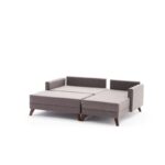 Γωνιακός καναπές Bella Mini Right καφέ χρώμα 205x85x81cm ed3531 - Image 2