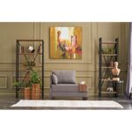 Πολυθρόνα Fly Left καφέ χρώμα 100x80x75cm ed3550