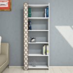 Βιβλιοθήκη City  άσπρη 64 6x24 2x170cm ed3556 - Image 4