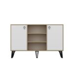 Μπουφέ Tono sapphire oak λευκό χρώμα μελαμίνη 140x40x96cm ed3557 - Image 3