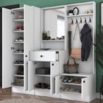 Έπιπλο εισόδου Vox άσπρο μελαμίνη 179 4x37 3x182 8εκ ed355 - Image 5