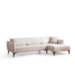 Γωνιακός καναπές Belissimo Right λευκό 140x270cm ed3566 - Image 5