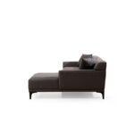 Γωνιακός καναπές Petra Right ανθρακί 145x250cm ed3567 - Image 4