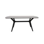 Τραπεζαρία Ares μαύρο μελαμίνη 180x80x75εκ ed3576 - Image 3