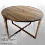 Τραπεζαρία Ubatuba καφέ καρυδιά 120x76εκ ed3580