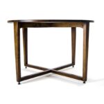 Τραπεζαρία Ubatuba καφέ καρυδιά 120x76εκ ed3580 - Image 3