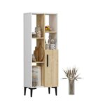 Ντουλάπι μπάνιου Leni άσπρη Sapphire Oak μελαμίνη 50x29 6x138 6cm ed3581 - Image 5