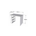 Γραφείo Eroe atlantic pine χρώμα μελαμίνη 90x50x70cm ed3600 - Image 2