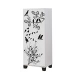 STELLA ΠΑΠΟΥΤΣΟΘΗΚΗ ΛΕΥΚΟ ΜΑΥΡΟ ΜΕΛΑΜΙΝΗ 50x38xH127cm ed3602 - Image 5