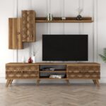 Έπιπλο τηλεόρασης Class καρυδί 180x35x44cm ed3606