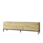 Έπιπλο TV Motivo χρώματος oak μαύρο 170 3x35 5x46 4cm ed360 - Image 4