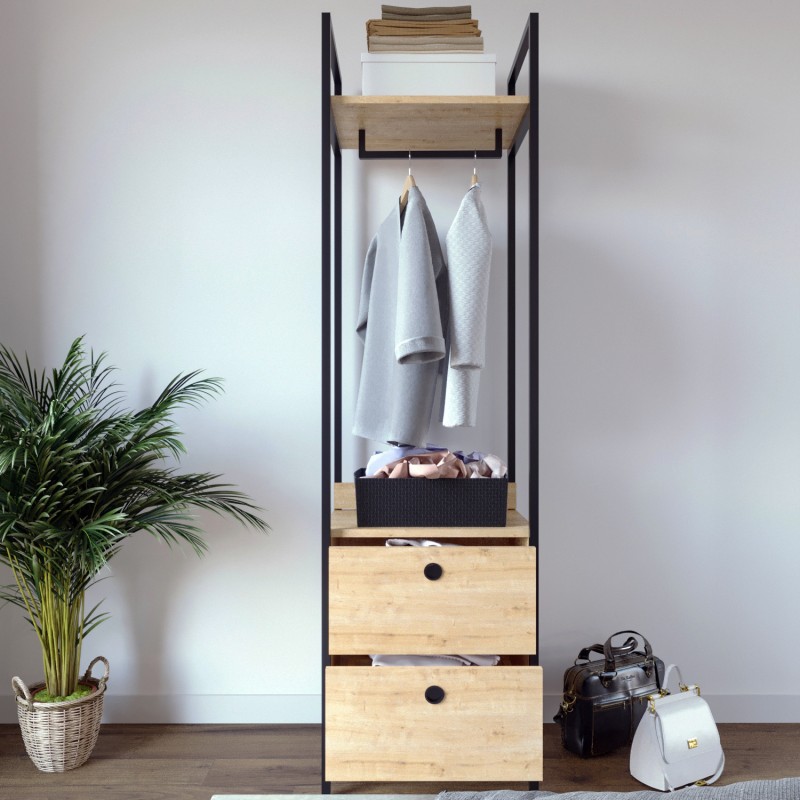 3615_0-800x800 Ντουλάπα Gard δρυς μελαμίνη 50x40x180εκ ed3615 - Image 1