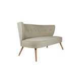 Καναπές διθέσιος Bienville γκρι 141x73x77cm ed3621