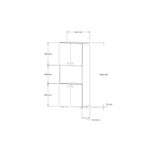 Ντουλάπι κουζίνας Efe καρυδί 60x31 4x140cm ed3626 - Image 2