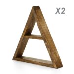 Ραφιέρα τοίχου Avra 33x6x30cm ξύλινη ed3631 - Image 4