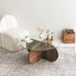 Τραπεζάκι σαλονιού Bubble Walnut 75x75x35cm ed363