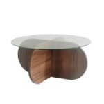 Τραπεζάκι σαλονιού Bubble Walnut 75x75x35cm ed363 - Image 2