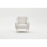 Πολυθρόνα Simena κρεμ ύφασμα 77x70x77cm ed3641 - Image 5