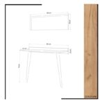 Έπιπλο εισόδου Entrato oak χρώμα μελαμίνη 80x32x84cm ed3642 - Image 3