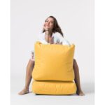Πουφ Siesta Sofa Bed αδιάβροχο ύφασμα κίτρινο 40x55cm ed3657 - Image 2