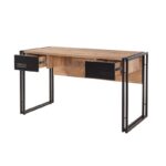 Γραφείο Mondo Atlantic Pine μαύρο χρώμα μελαμίνη 139x60xH75cm ed365 - Image 5