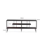 Έπιπλο τηλεόρασης Lecce καφέ 120x30x44 5cm ed3668 - Image 2