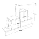 Ραφιέρα Vin atlantic pine μελαμίνη 89x22x61 8εκ ed3682 - Image 2
